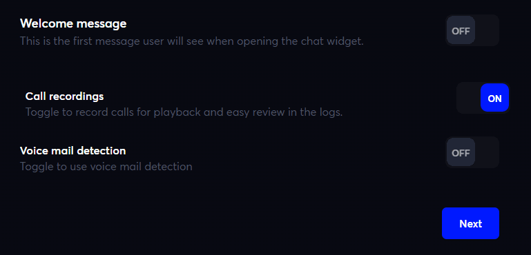 AI Agent Optional Settings