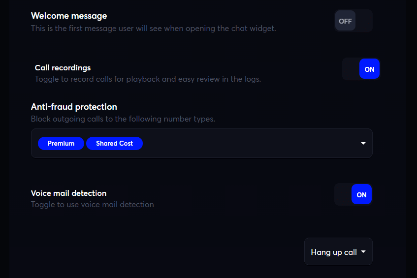 AI Agent outbound optional