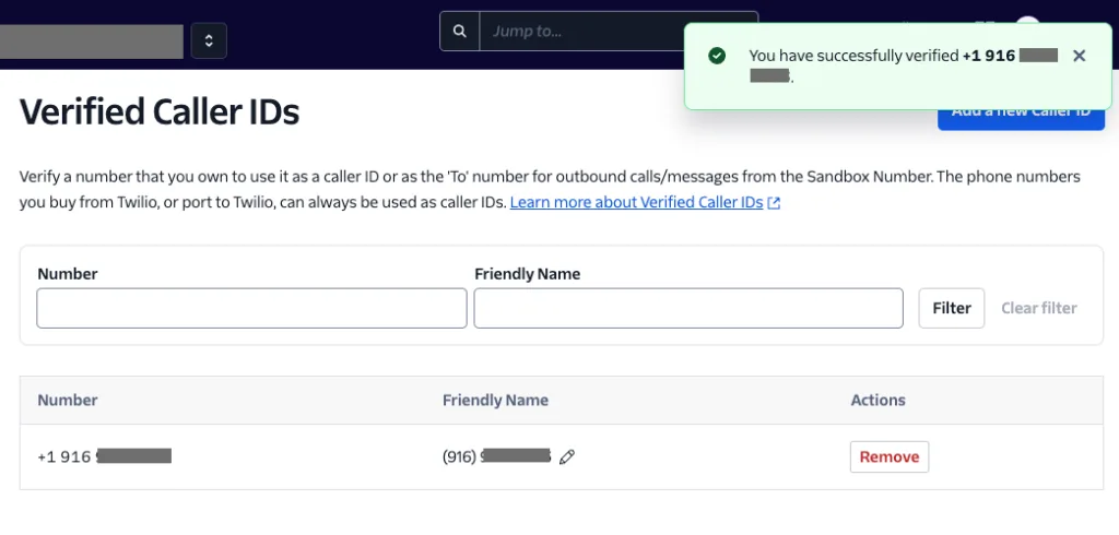 Add a New Caller ID