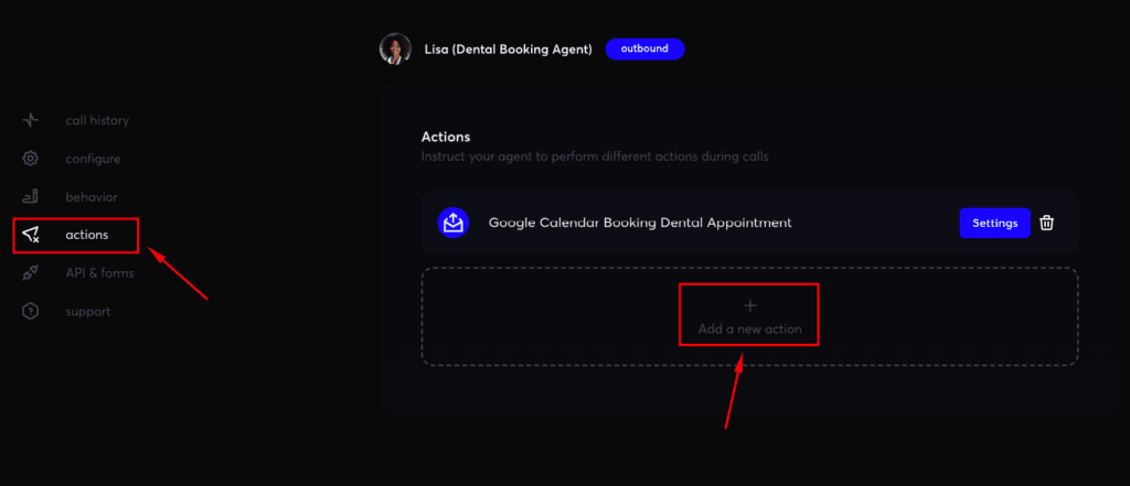 Calendar Booking Action