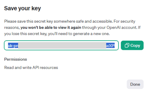 OpenAI API Key