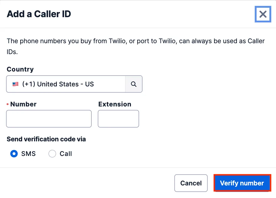 Verify a Phone Number
